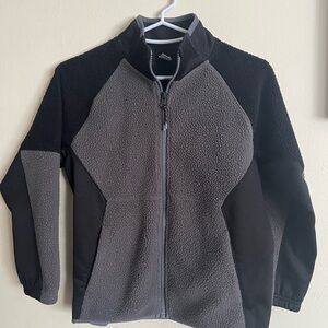 Boys Old Navy Active Charcoal and Black Jacket
